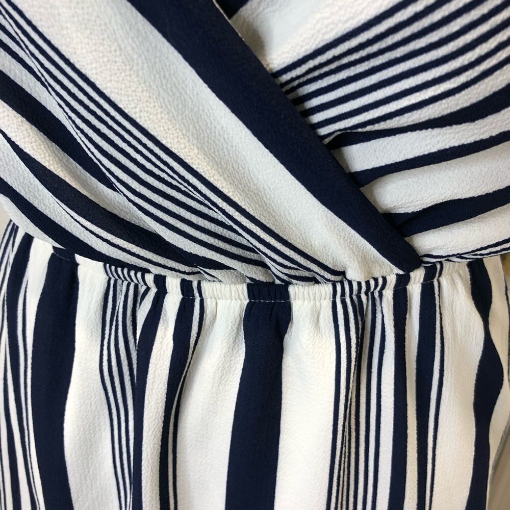 Monteau mini navy blue and white summer sun dress size small - Picture 12 of 12